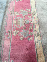 6'1 x 9'1 antique Chinese Rug / 6x9 Rug / Large vintage rug (#1116) - Blue Parakeet Rugs