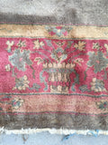 6'1 x 9'1 antique Chinese Rug / 6x9 Rug / Large vintage rug (#1116) - Blue Parakeet Rugs