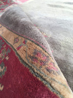 6'1 x 9'1 antique Chinese Rug / 6x9 Rug / Large vintage rug (#1116) - Blue Parakeet Rugs