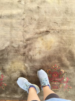 6'1 x 9'1 antique Chinese Rug / 6x9 Rug / Large vintage rug (#1116) - Blue Parakeet Rugs