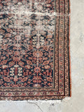 4' x 6'5 Antique worn Persian rug #2283 at Anthropologie / 4x7 Vintage Rug - Blue Parakeet Rugs