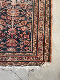 4' x 6'5 Antique worn Persian rug #2283 at Anthropologie / 4x7 Vintage Rug - Blue Parakeet Rugs