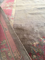 6'1 x 9'1 antique Chinese Rug / 6x9 Rug / Large vintage rug (#1116) - Blue Parakeet Rugs