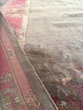 6'1 x 9'1 antique Chinese Rug / 6x9 Rug / Large vintage rug (#1116) - Blue Parakeet Rugs