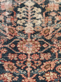 4' x 6'5 Antique worn Persian rug #2283 at Anthropologie / 4x7 Vintage Rug - Blue Parakeet Rugs