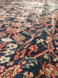 4' x 6'5 Antique worn Persian rug #2283 at Anthropologie / 4x7 Vintage Rug - Blue Parakeet Rugs