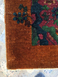 2' x 3'9 antique Chinese Art Deco Rug (#776) - Blue Parakeet Rugs