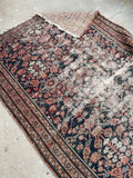 4' x 6'5 Antique worn Persian rug #2283 at Anthropologie / 4x7 Vintage Rug - Blue Parakeet Rugs