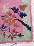 2' x 3'10 antique Chinese Art Deco Rug (#1119) - Blue Parakeet Rugs