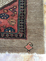 3'6 x 7'6 Camel Hair Serab - Blue Parakeet Rugs