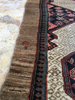 3'6 x 7'6 Camel Hair Serab - Blue Parakeet Rugs