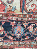 11'4 x 14 Antique rust Serapi Heriz rug - Blue Parakeet Rugs