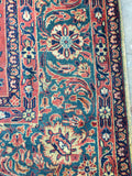 10'2 x 14'6 antique Persian Tabriz Rug / Large Vintage Rug - Blue Parakeet Rugs