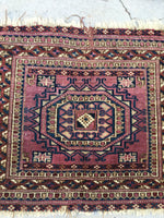 1'6 x 1'10 Antique Turkoman/Turkmen scatter rug (#947ML) - Blue Parakeet Rugs