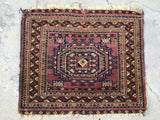 1'6 x 1'10 Antique Turkoman/Turkmen scatter rug (#947ML) - Blue Parakeet Rugs