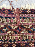 1'6 x 1'10 Antique Turkoman/Turkmen scatter rug (#947ML) - Blue Parakeet Rugs