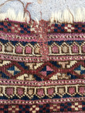 1'6 x 1'10 Antique Turkoman/Turkmen scatter rug (#947ML) - Blue Parakeet Rugs