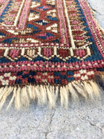 1'6 x 1'10 Antique Turkoman/Turkmen scatter rug (#947ML) - Blue Parakeet Rugs