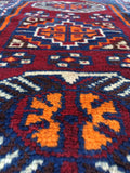 1'7 x 3'6 Small Kurdish Rug / small vintage rug / scatter rug (#949ML) - Blue Parakeet Rugs