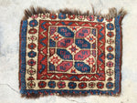 1'2 x 1'7 Small Kurdish Rug / small vintage rug / scatter rug (#948ML) - Blue Parakeet Rugs