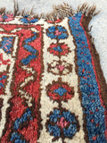 1'2 x 1'7 Small Kurdish Rug / small vintage rug / scatter rug (#948ML) - Blue Parakeet Rugs