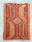1'9 x 2'5 Antique Turkish Rug / small vintage rug / scatter rug (#950ML) - Blue Parakeet Rugs