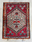 2'3 x 3'1 Antique Persian Scatter rug #2491 - Blue Parakeet Rugs