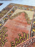 2'10 x 4'0 antique Turkish rug (#951ML) - Blue Parakeet Rugs