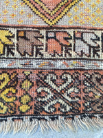 2'10 x 4'0 antique Turkish rug (#951ML) - Blue Parakeet Rugs