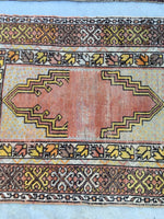 2'10 x 4'0 antique Turkish rug (#951ML) - Blue Parakeet Rugs