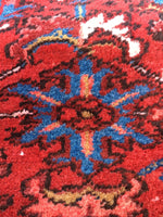 7'11 x 11'3 Persian Heriz Rug / large vintage rug (#549ML) - Blue Parakeet Rugs