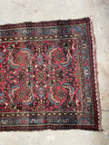 2'8 x 4'1 Antique Persian Scatter rug #2492 - Blue Parakeet Rugs