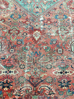 10'3 x 16'3 antique Persian Mahal / large vintage rug - Blue Parakeet Rugs
