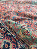 10'3 x 16'3 antique Persian Mahal / large vintage rug - Blue Parakeet Rugs