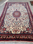 4'6 x 7'8 Vintage Persian Bidjar Rug #2293 - Blue Parakeet Rugs