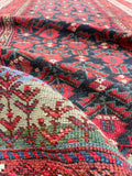 3'10 x 11'8 Late 19th Century Kurdish Runner #2294 - Blue Parakeet Rugs