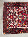 2'10 x 13'9 Floral Vintage Runner #2295 / skinny vintage runner - Blue Parakeet Rugs