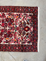 2'10 x 13'9 Floral Vintage Runner #2295 / skinny vintage runner - Blue Parakeet Rugs