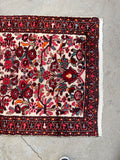 2'10 x 13'9 Floral Vintage Runner #2295 / skinny vintage runner - Blue Parakeet Rugs