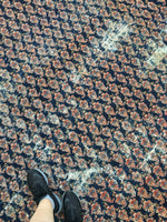 11'9 x 13' midnight blue Persian Mahal (#786) - Blue Parakeet Rugs