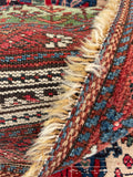 3'10 x 11'8 Late 19th Century Kurdish Runner #2294 - Blue Parakeet Rugs