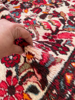 2'10 x 13'9 Floral Vintage Runner #2295 / skinny vintage runner - Blue Parakeet Rugs