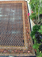 11'9 x 13' midnight blue Persian Mahal (#786) - Blue Parakeet Rugs