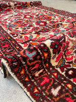 2'10 x 13'9 Floral Vintage Runner #2295 / skinny vintage runner - Blue Parakeet Rugs