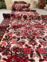 2'10 x 13'9 Floral Vintage Runner #2295 / skinny vintage runner - Blue Parakeet Rugs