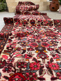 2'10 x 13'9 Floral Vintage Runner #2295 / skinny vintage runner - Blue Parakeet Rugs