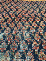 11'9 x 13' midnight blue Persian Mahal (#786) - Blue Parakeet Rugs