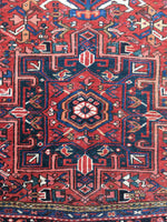 4'8 x 6'1 Antique Persian Heriz / Small Vintage Rug / 5x6 vintage rug (#1127) - Blue Parakeet Rugs