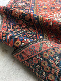 4'8 x 6'1 Antique Persian Heriz / Small Vintage Rug / 5x6 vintage rug (#1127) - Blue Parakeet Rugs