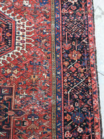 4'8 x 6'1 Antique Persian Heriz / Small Vintage Rug / 5x6 vintage rug (#1127) - Blue Parakeet Rugs